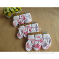 most popular 100% cotton concise style plain color cute bowknot baby socks grip